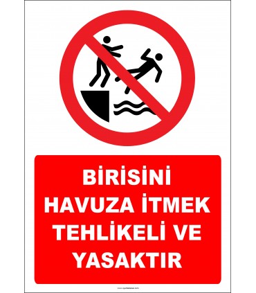 EF2493 - Birisini Havuza İtmek Tehlikeli ve Yasaktır