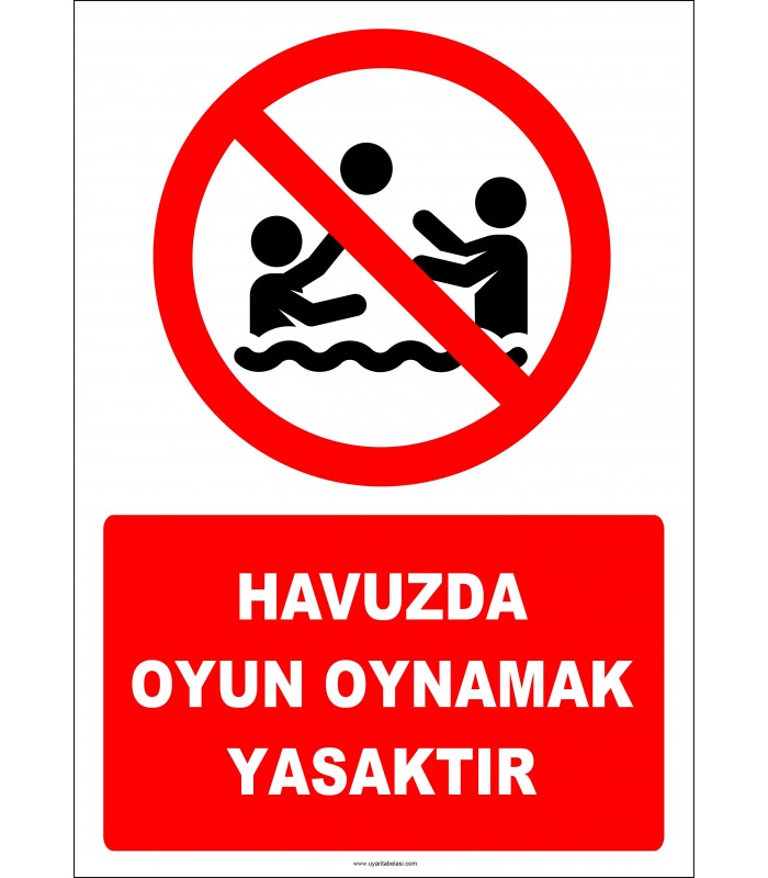 EF2496 - Havuzda oyun oynamak yasaktır