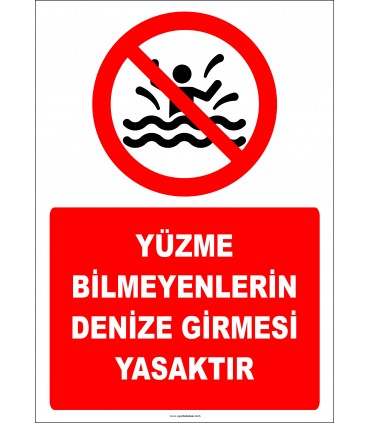 EF2501 - Yüzme Bilmeyenlerin Denize Girmesi Yasaktır