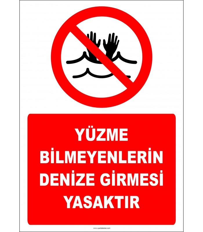 EF2509 - Yüzme Bilmeyenlerin Denize Girmesi Yasaktır