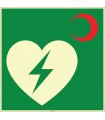 EF2004 - Fosforlu AED Defibrilatör Cihazı İşareti Levhası/Etiketi