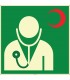 EF2003 - Fosforlu Doktor (Hekim) İşareti Levhası/Etiketi