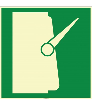 EF2001 - Fosforlu Ana Şalter İşareti Levhası/Etiketi