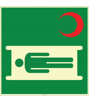 EF1972 - Fosforlu Sedye İşareti Levhası/Etiketi