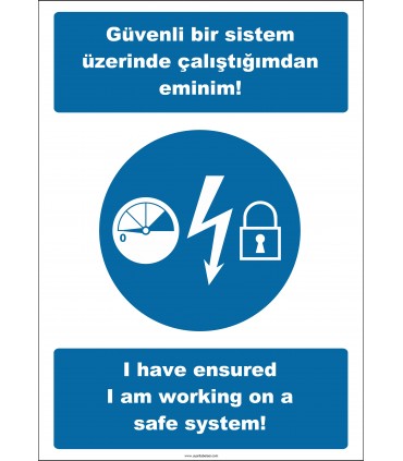 EF2519 - Türkçe İngilizce Güvenli Bir Sistem Üzerinde Çalıştığımdan Eminim