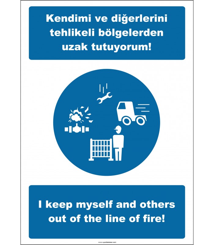 EF2526 - Türkçe İngilizce Kendimi ve Diğerlerini Tehlikeli Bölgelerden Uzak Tutuyorum