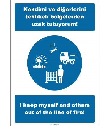 EF2526 - Türkçe İngilizce Kendimi ve Diğerlerini Tehlikeli Bölgelerden Uzak Tutuyorum