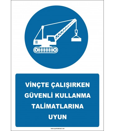 EF2551 - Vinçte Çalışırken Güvenli Kaldırma Talimatlarına Uyun