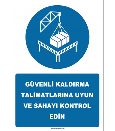 EF2555 - Güvenli Kaldırma Talimatlarına Uyun ve Sahayı Kontrol Edin