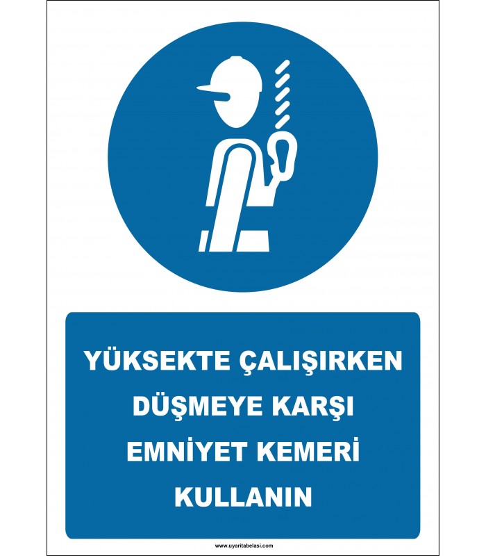EF2556 - Yüksekte Çalışırken Düşmeye Karşı Emniyet Kemeri Kullanın