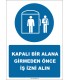 EF2548 - Kapalı Bir Alana Girmeden Önce İş İzni Alın