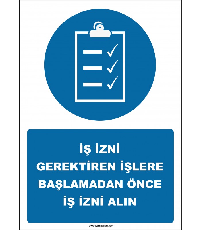 EF2562 - İş İzni Gerektiren İşlere Başlamadan Önce İş İzni Alın