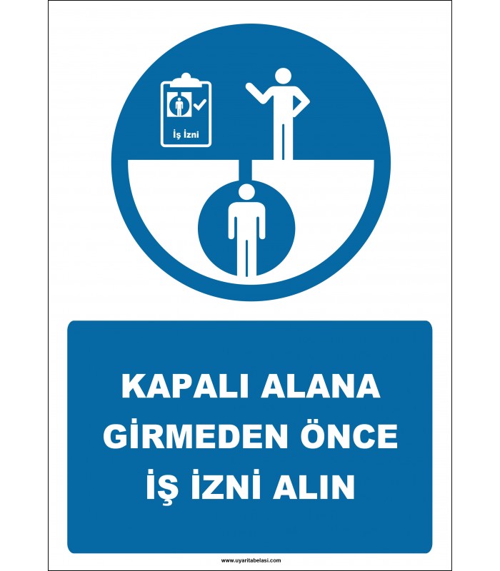 EF2565 - Kapalı Alana Girmeden Önce İş İzni Alın