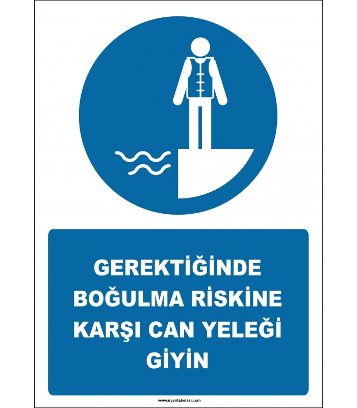 EF2571 - Gerektiğinde Boğulma Riskine Karşı Can Yeleği Giyin