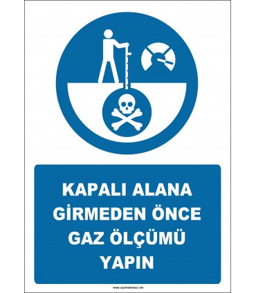 EF2573 - Kapalı Alana Girmeden Önce Gaz Ölçümü Yapın
