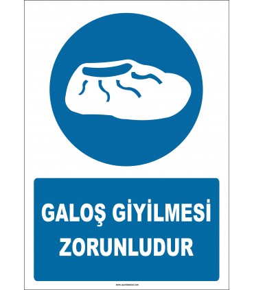 EF2617 - Galoş Giyilmesi Zorunludur