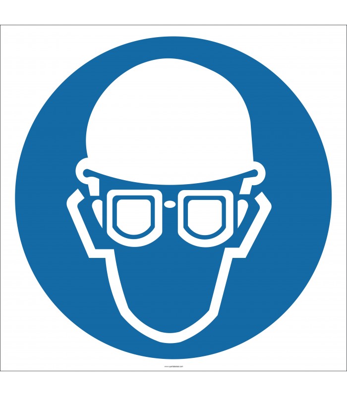 EF2629 - Baret ve Gözlük İşareti/Levhası/Etiketi