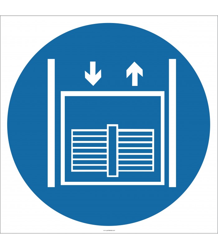 EF2634 - Yük Asansörü İşareti/Levhası/Etiketi