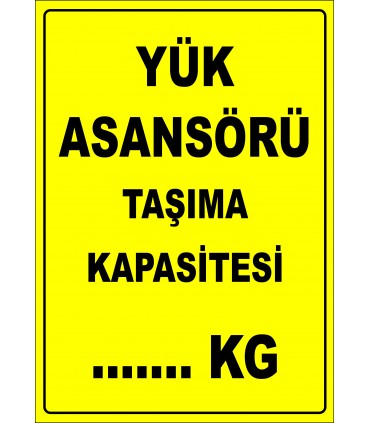 EF2665 - Yük Asansörü, Taşıma Kapasitesi (bize bildirin yazalım)