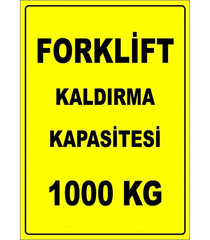 EF2666 - Forklift Kaldırma Kapasitesi 1000 kg
