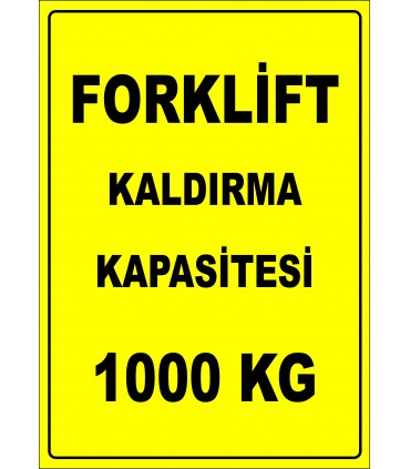 EF2666 - Forklift Kaldırma Kapasitesi 1000 kg