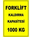 EF2666 - Forklift Kaldırma Kapasitesi 1000 kg