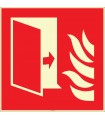 EF2669 - Fosforlu Yangından Koruma Kapısı İşareti Levhası/Etiketi