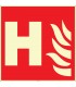 EF2675 - Fosforlu Yangın Hidrantı İşareti Levhası/Etiketi