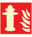 EF2683 - Fosforlu Yangın Hidrantı İşareti Levhası/Etiketi