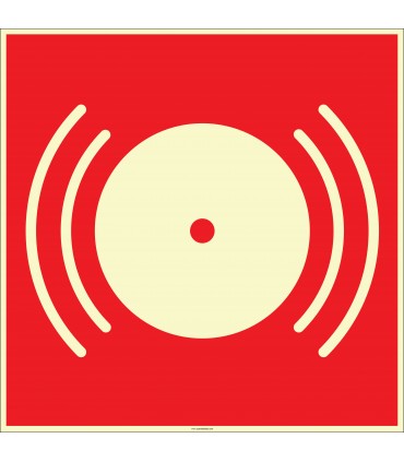 EF2677 - Fosforlu Yangın Alarmı İşareti Levhası/Etiketi