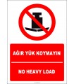 EF2699 - Türkçe İngilizce Ağır Yük Koymayın, No Heavy Load