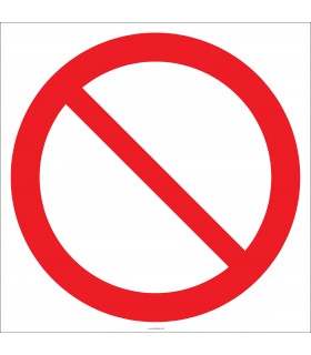 EF2704 - Genel Yasak İşareti/Levhası/Etiketi