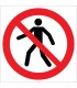 EF2705 - Yaya Giremez İşareti/Levhası/Etiketi