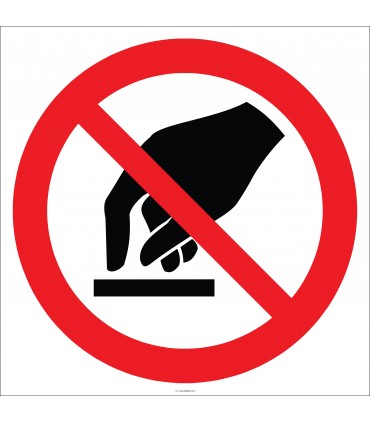 EF2709 - Dokunmak Yasaktır İşareti/Levhası/Etiketi