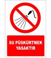 EF2719 - Su Püskürtmek Yasaktır