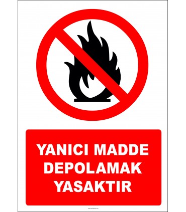 EF2727 - Yanıcı madde depolamak yasaktır
