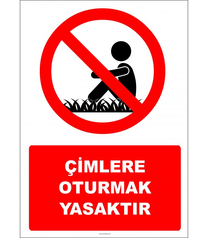 EF2728 - Çimlere oturmak yasaktır