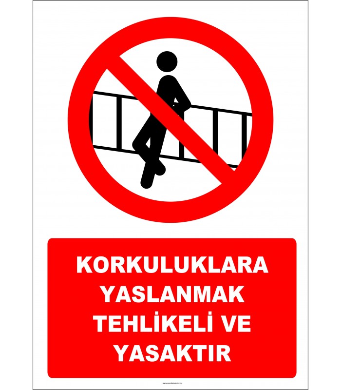 EF2730 - Korkuluklara yaslanmak tehlikeli ve yasaktır