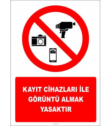 EF2755 - Kayıt Cihazları İle Görüntü Almak Yasaktır