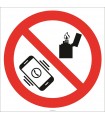 EF2757 - Cep Telefonu Ve Çakmak Bulundurmak Yasaktır İşareti