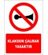 EF2789 - Klakson çalmak yasaktır