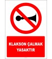 EF2789 - Klakson çalmak yasaktır