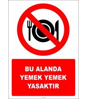 EF2809 - Bu Alanda Yemek Yemek Yasaktır
