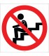 EF2831 - Merdivenlere Oturmak Yasaktır İşareti