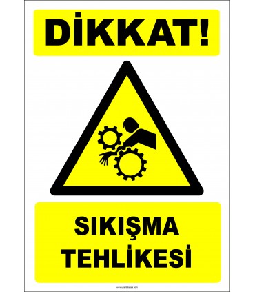 EF2841 - Dikkat! Sıkışma Tehlikesi