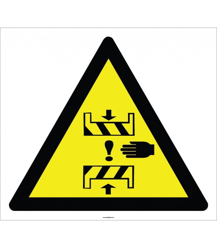 EF2846 - Dikkat! Preste El Sıkışması Tehlikesi İşareti