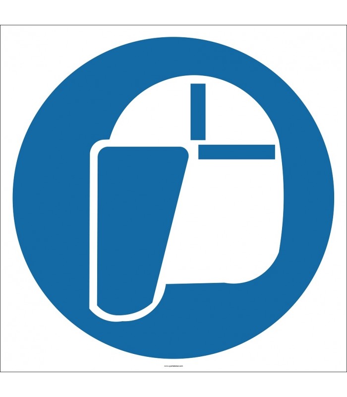 EF2848 - Yüz Siperi Kullan İşareti/Levhası/Etiketi