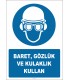 EF2853 - Baret, Gözlük ve Kulaklık Kullan