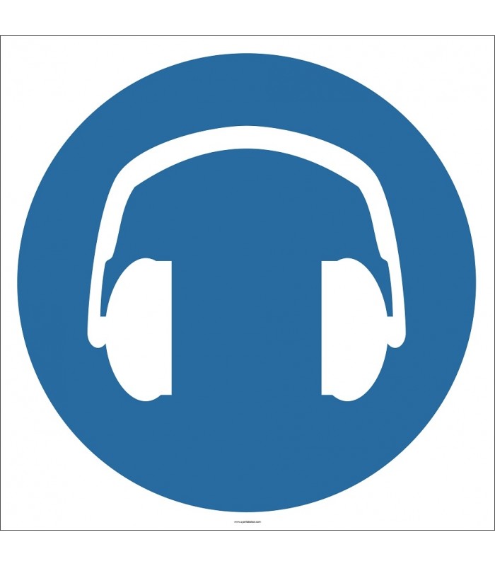 EF2876 - Koruyucu Kulaklık İşareti Levhası/Etiketi