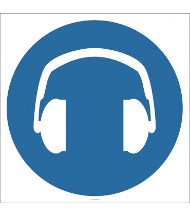 EF2876 - Koruyucu Kulaklık İşareti Levhası/Etiketi